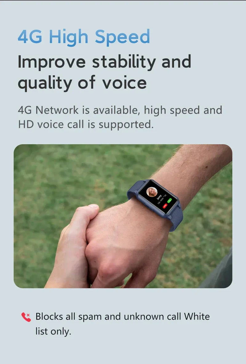 Senioren-Sicherheitsuhr mit Sturzerkennung und GPS – Smart Care Smartwatch | Skanto