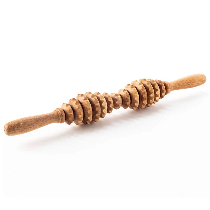 Oval Wooden Massage Roller