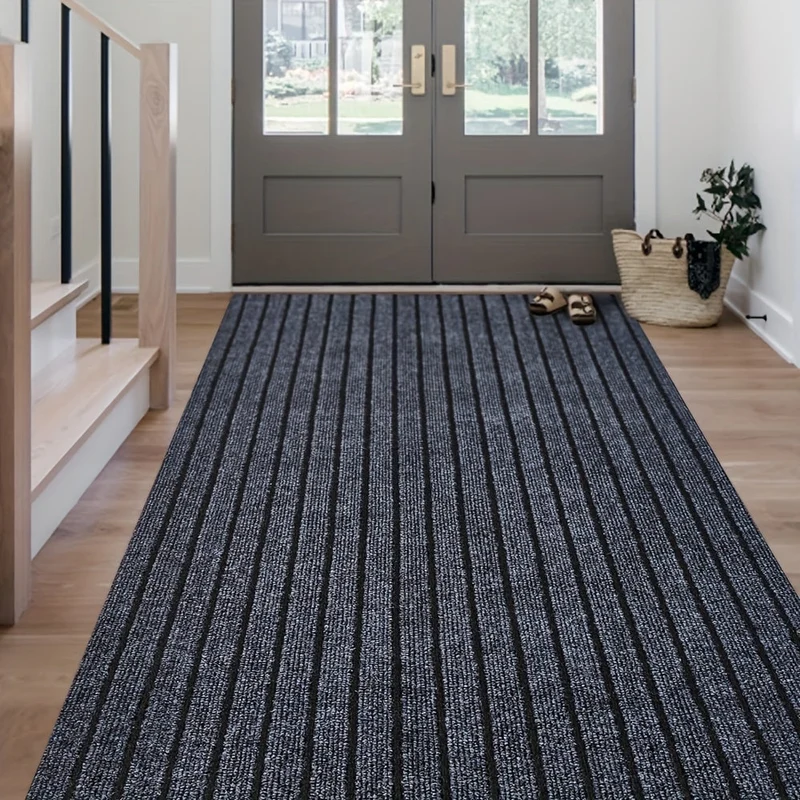 Rutschfester Läufer – Waschbarer Teppich mit Gummirücken für Innen- und Außenbereich | Perfekt für Flur und Balkon | Skanto