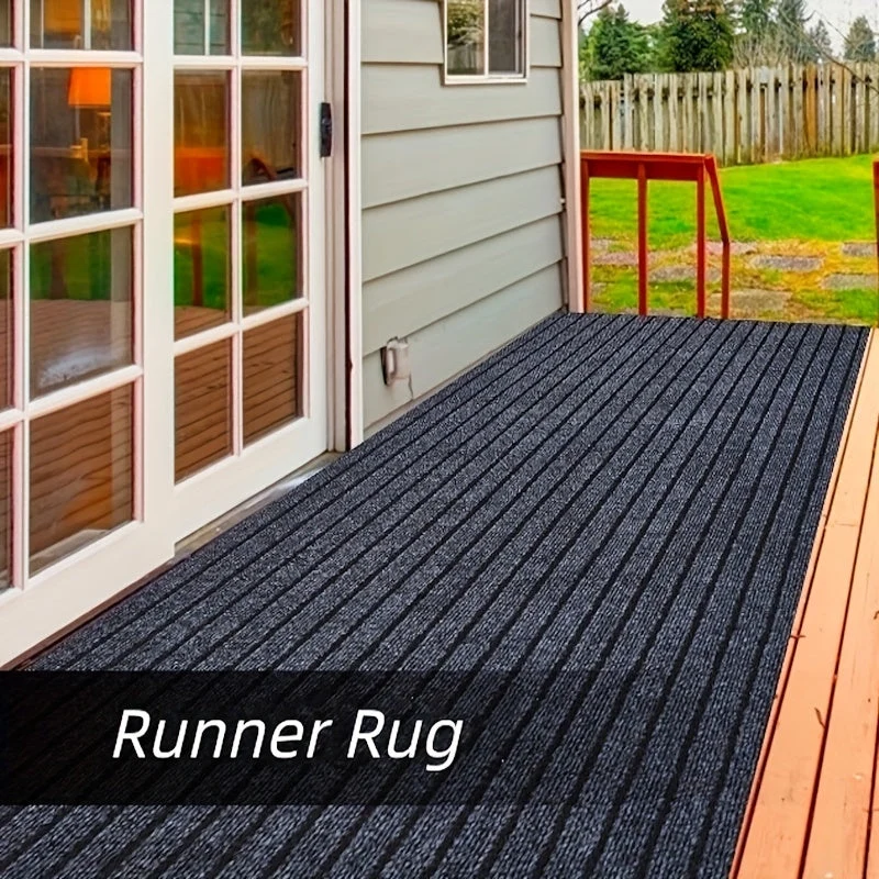 Rutschfester Läufer – Waschbarer Teppich mit Gummirücken für Innen- und Außenbereich | Perfekt für Flur und Balkon | Skanto