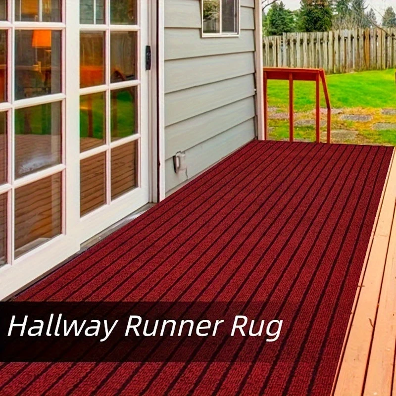 Rutschfester Läufer – Waschbarer Teppich mit Gummirücken für Innen- und Außenbereich | Perfekt für Flur und Balkon | Skanto