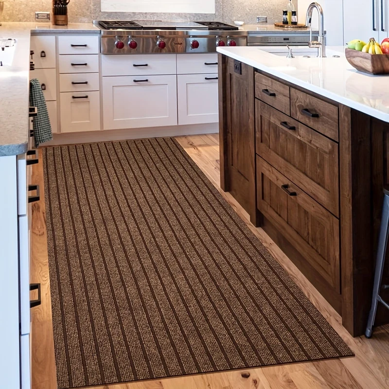 Rutschfester Läufer – Waschbarer Teppich mit Gummirücken für Innen- und Außenbereich | Perfekt für Flur und Balkon | Skanto