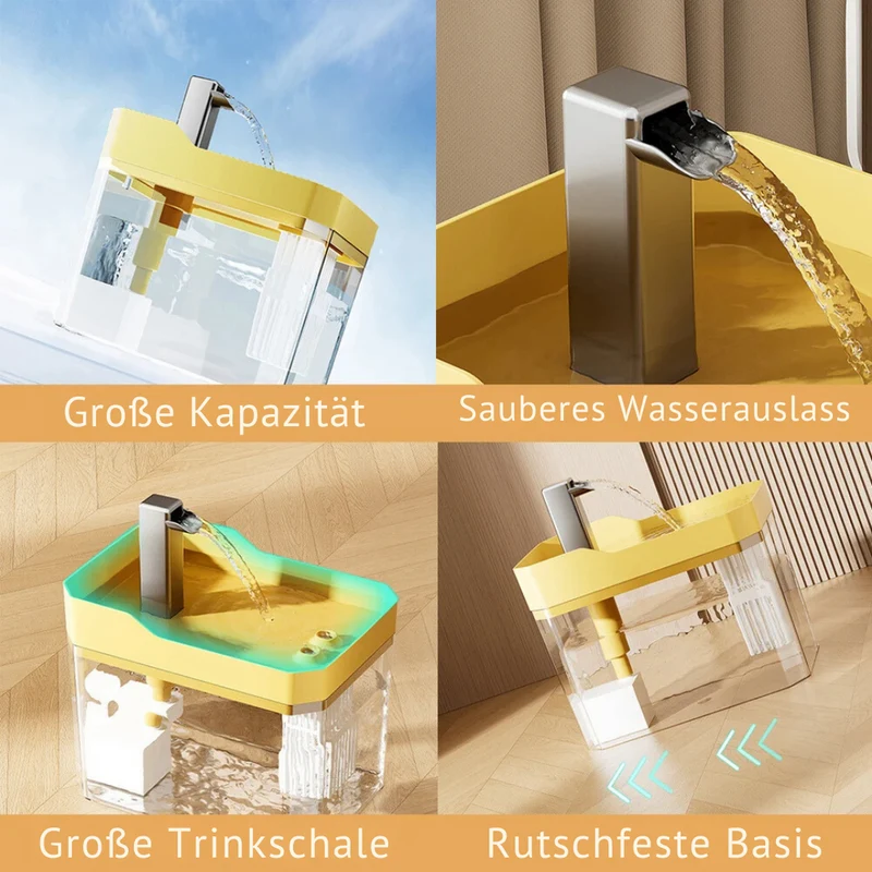 Automatischer Haustier-Wasserspender | Sauberes, kontinuierliches Wasser für Ihren pelzigen Freund | Skanto