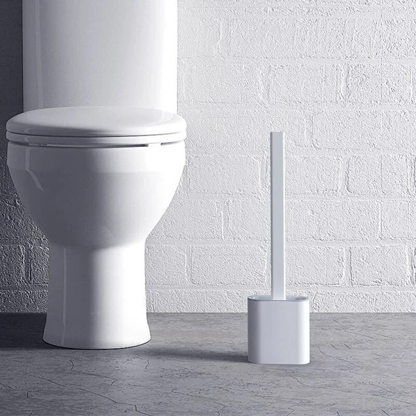 Skanto | Silikon-Toilettenbürsten-Set, wandmontiert, flexibel