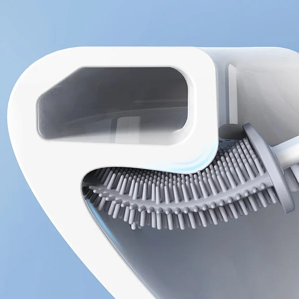 Skanto | Silikon-Toilettenbürsten-Set, wandmontiert, flexibel