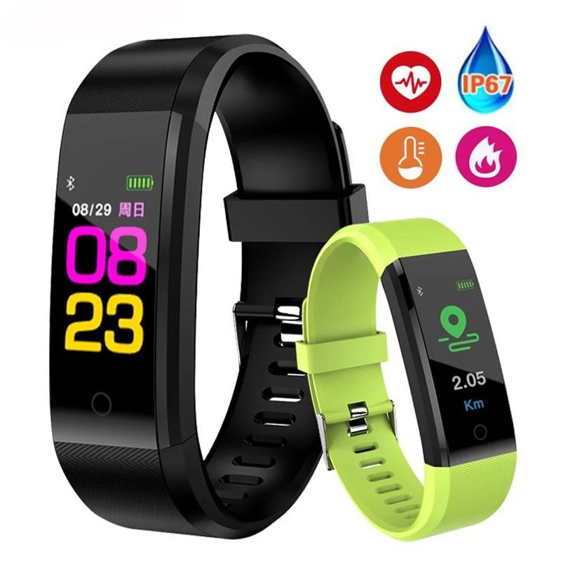 Skanto | Sport Smart Band Herzfrequenz-Fitness-Tracker Smart Armband Wasserdichtes Smartband Blutdruck Smart Armband Smartwatch Herren
