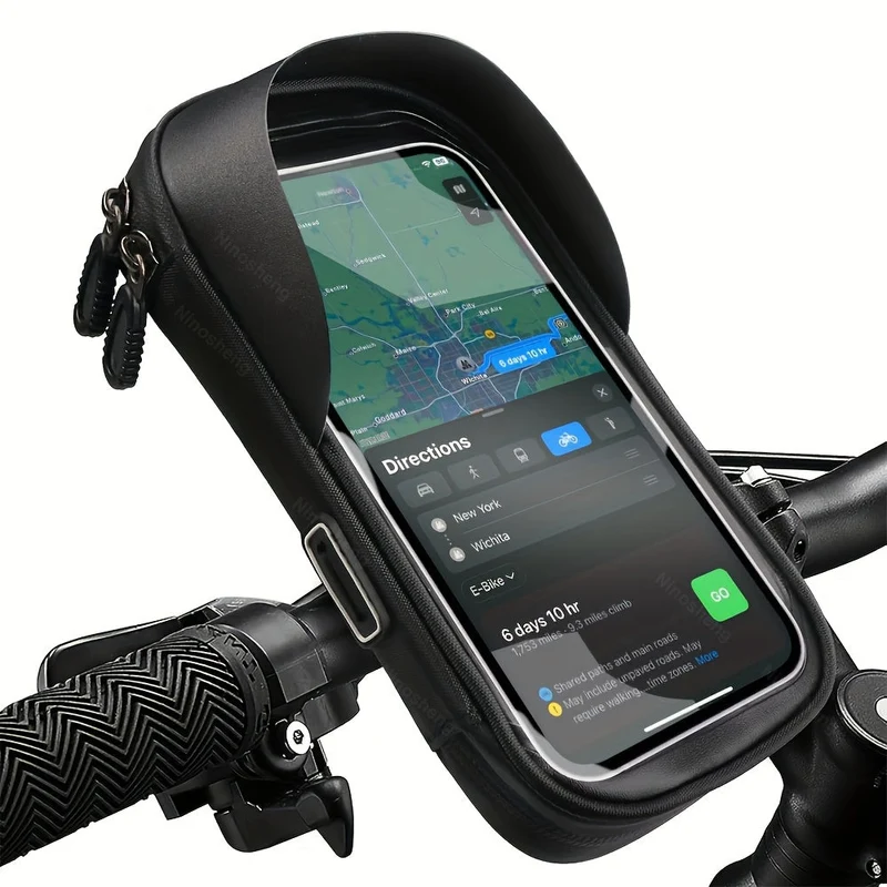 Wasserdichte Handyhalterung für Fahrrad & Motorrad – 360° drehbar & passend für 4.5-6.4" | Skanto