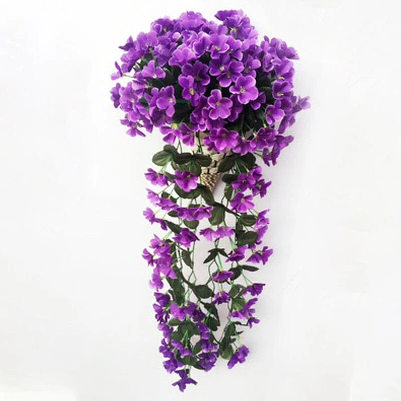 Lebhafter künstlicher hängender Orchideenstrauß | Skanto