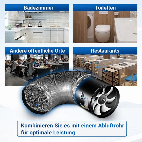 Super-Saug-Ventilator | Leiser, leistungsstarker Abluftventilator | Skanto