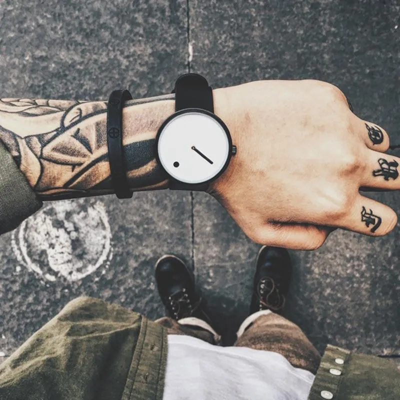 Skanto | IcoolGadgets Quarzuhr Herren Luxus Casual Schwarz Japan Quarzuhr Einfache Designer Modeuhr für Herren