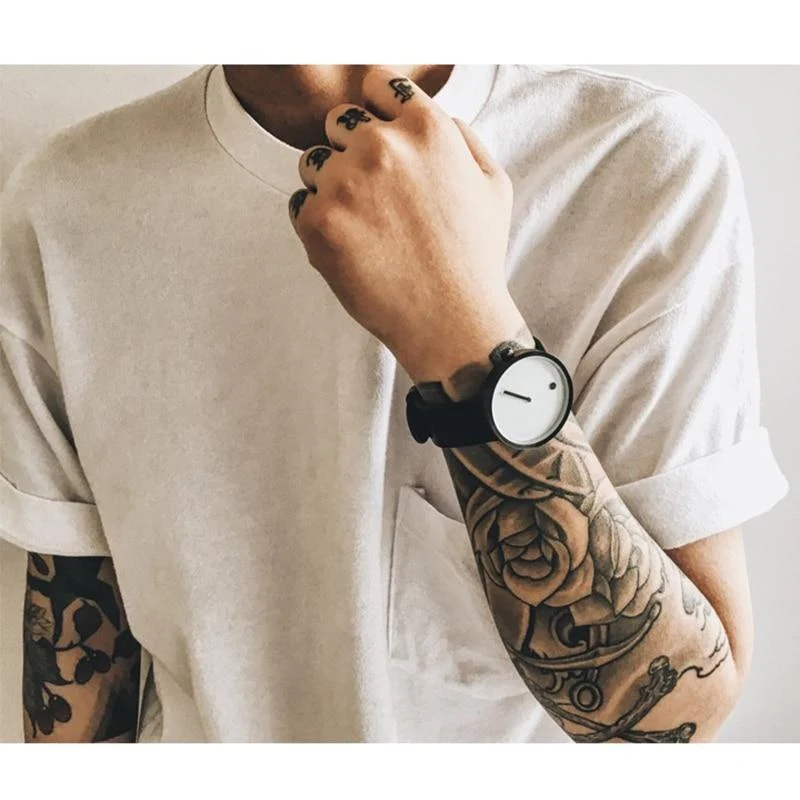 Skanto | IcoolGadgets Quarzuhr Herren Luxus Casual Schwarz Japan Quarzuhr Einfache Designer Modeuhr für Herren