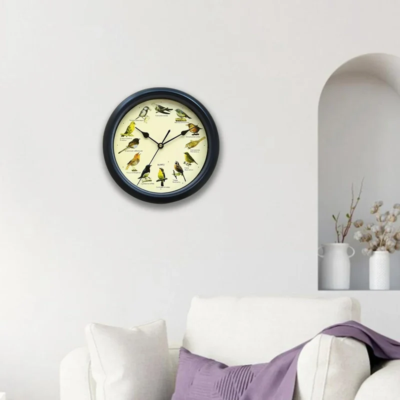BirdSong Clock – 10-Zoll-Wanduhr für stilvolle Interieurs Skanto