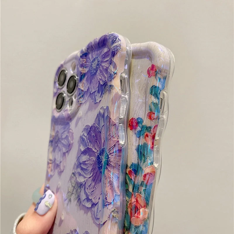 Skanto | Blossom Glow Blumenmuster iPhone Hülle