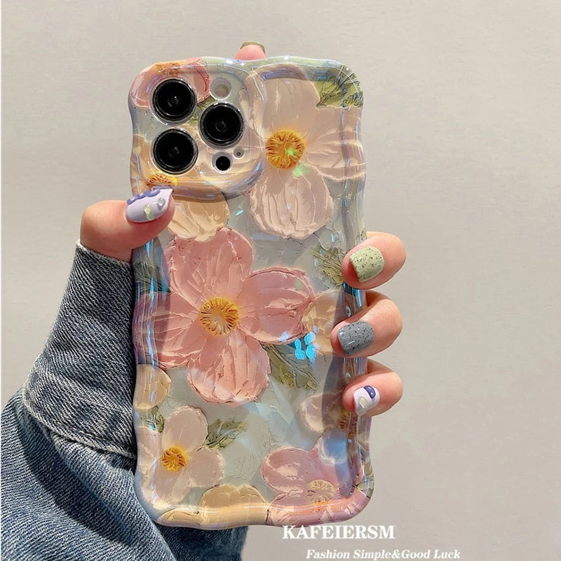 Skanto | Blossom Glow Blumenmuster iPhone Hülle