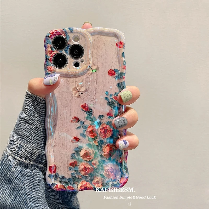 Skanto | Blossom Glow Blumenmuster iPhone Hülle
