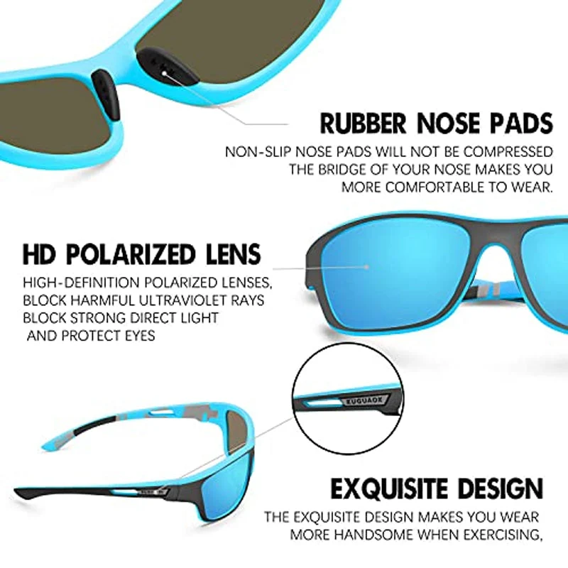 Outdoor-Sportsonnenbrille mit entspiegelten polarisierten Gläsern | Skanto