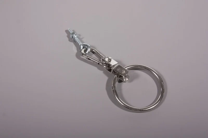 Edelstahlring mit Wirbelschäkel
