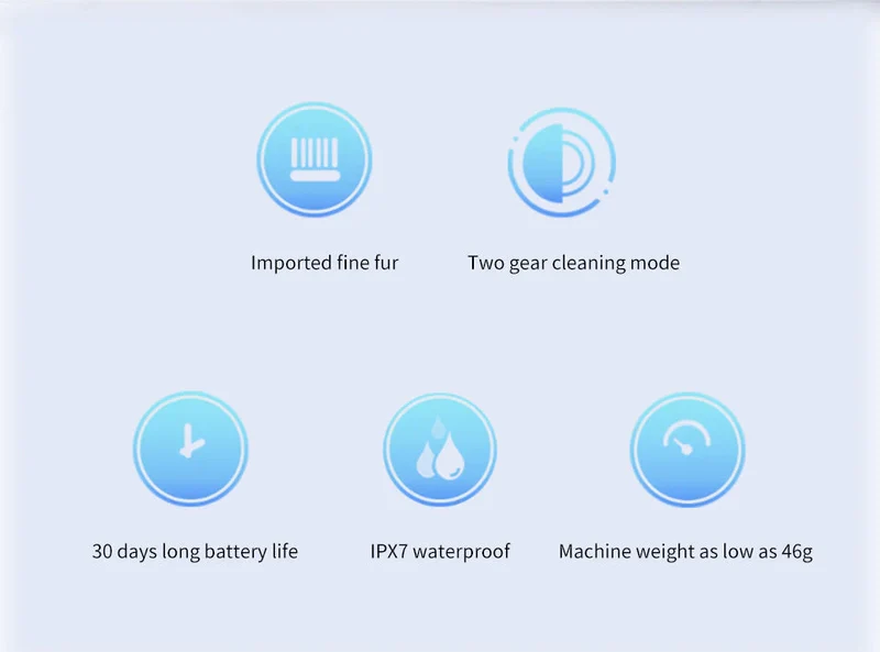 Elektrische Schallzahnbürste – Wasserdicht und USB-aufladbar
