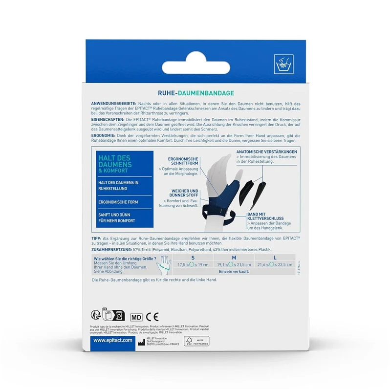EPITACT® Ruhe-Daumenbandage Rhizarthrose