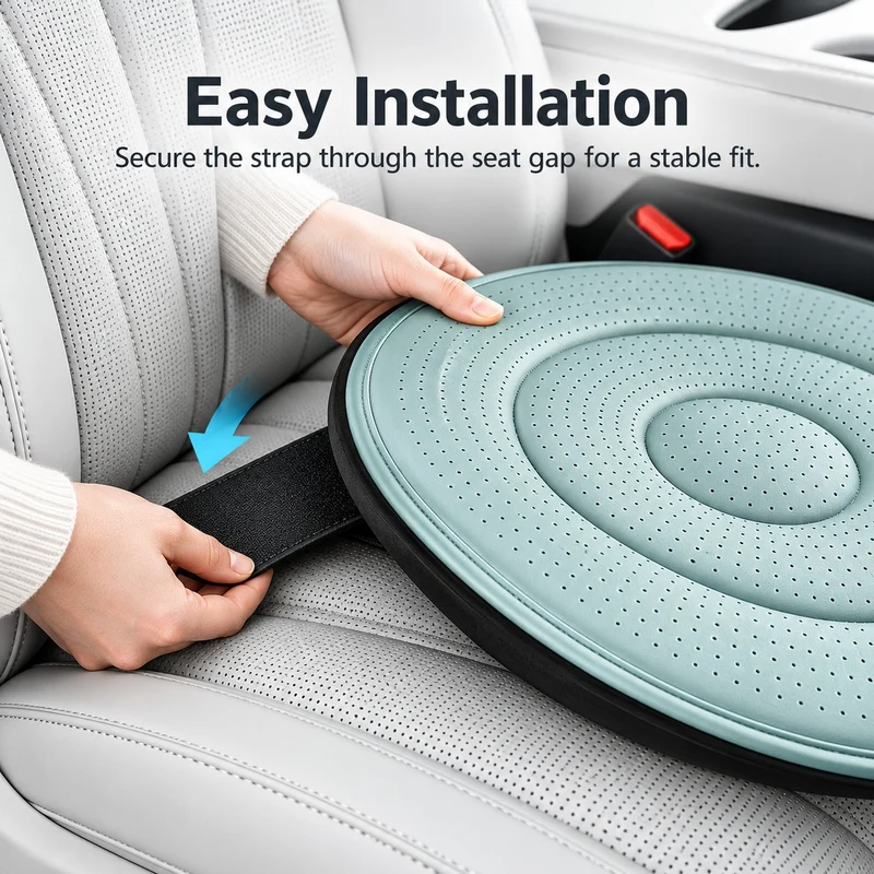 Effortless Turn Car Rotating Seat Cushion