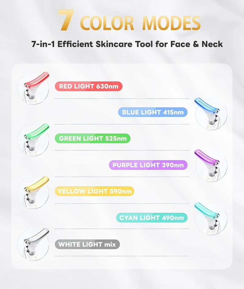RadiantGlow 7-Farben LED-Gesichtsmaske