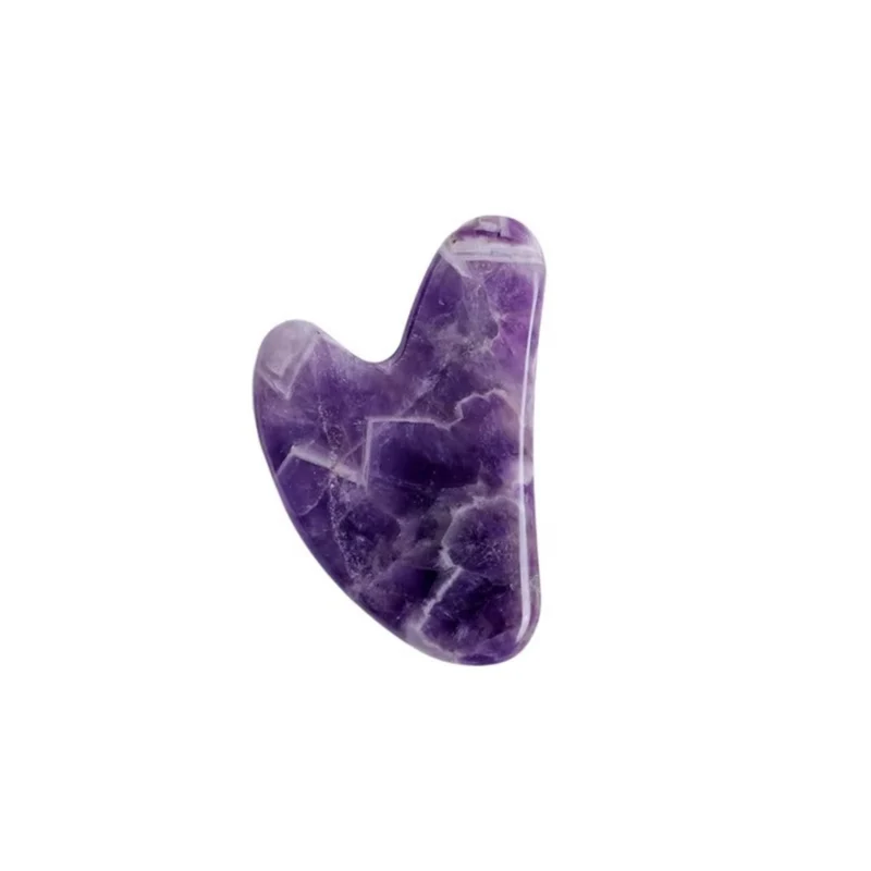 Gua Sha Stein und Gesichtsroller Set