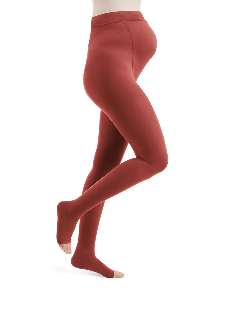 Style SEMITRANSPARENT Strumpfhosen Maternity offene Fussspitze