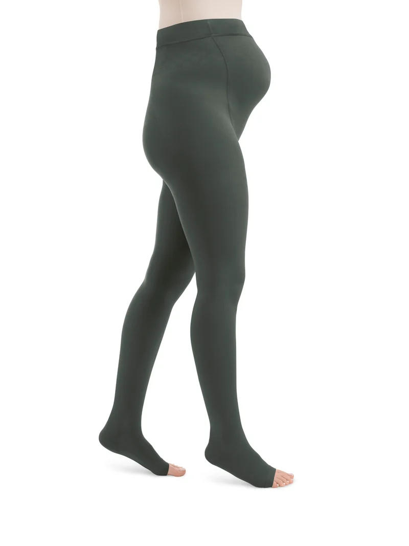 Style SEMITRANSPARENT Strumpfhosen Maternity offene Fussspitze