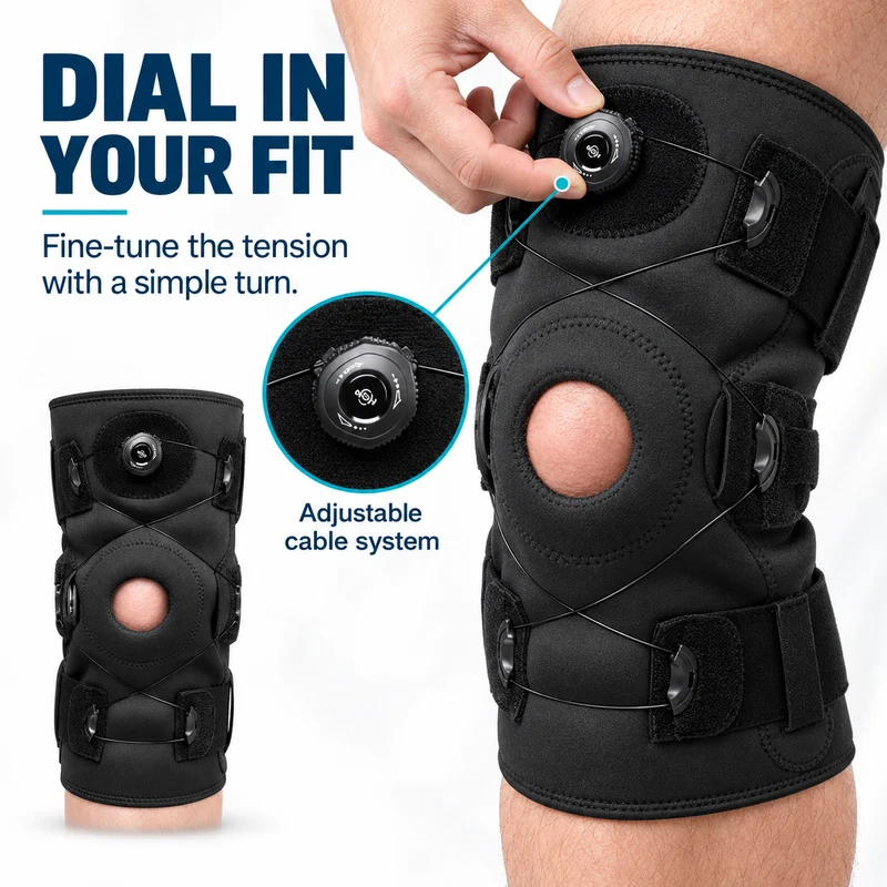 Flex Guard Hinged Adjustable Knee Support Pad