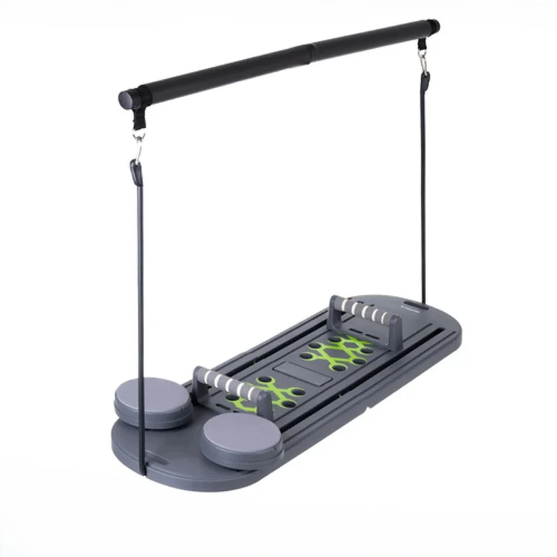 Pilates Board, multifunktional einsetzbar, mit Resistanceband und Liegestützgriffe