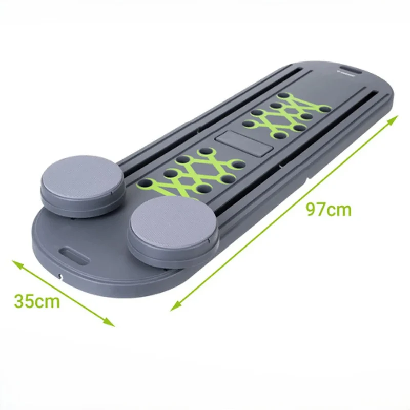 Pilates Board, multifunktional einsetzbar, mit Resistanceband und Liegestützgriffe