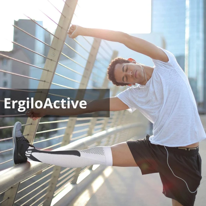 ErgiloActive – Knähöga stödstrumpor i sportigt 3-pack