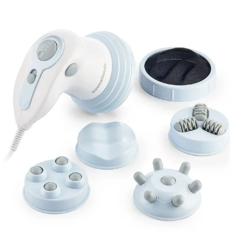 Anti-Cellulite Massagegerät kabellos mit Infrarotwärme, Vibration und 5 Massageköpfen
