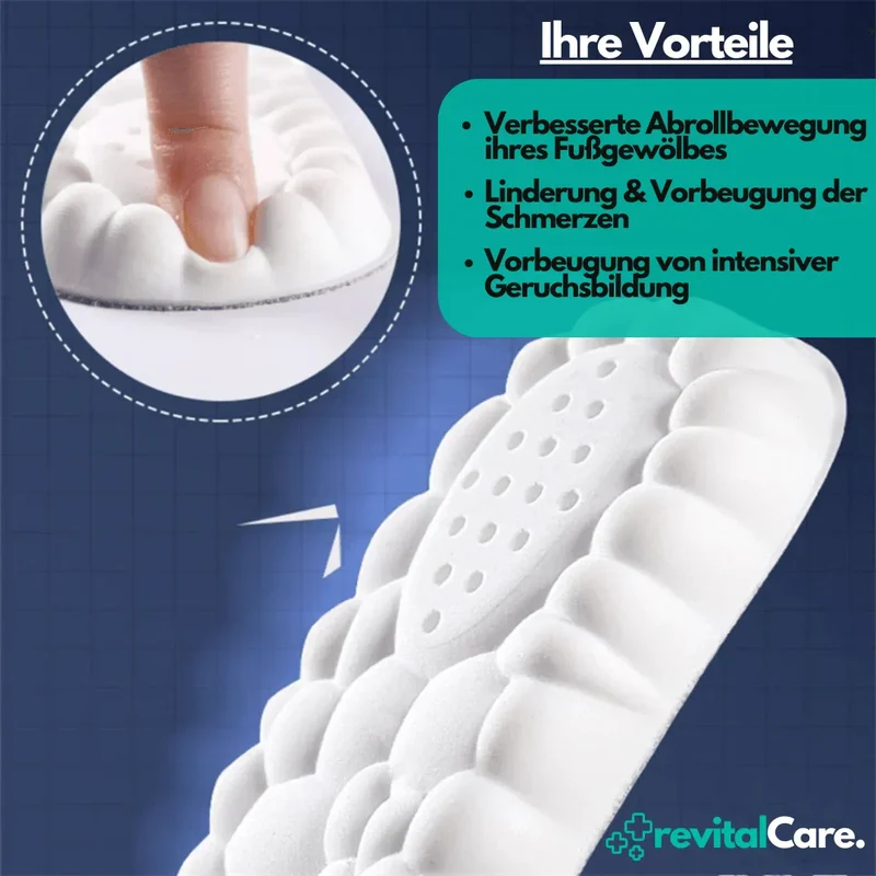 Ergonomische 4D Komfort-Einlegesohlen
