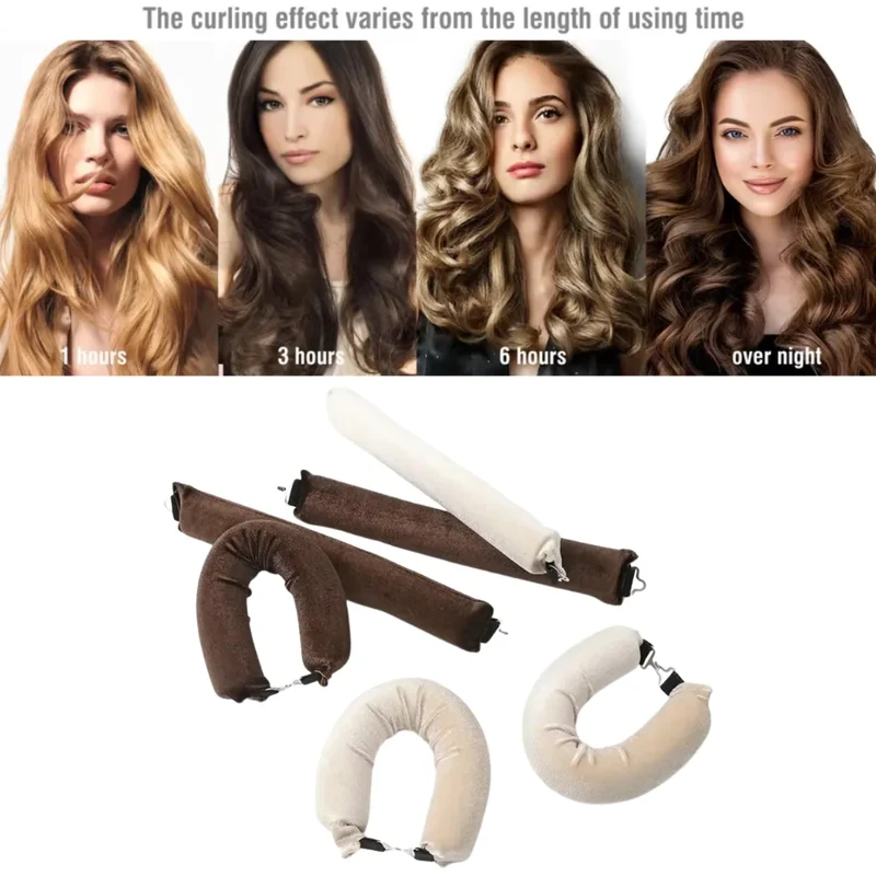 Schonendes Haarwickler-Set ohne Hitze