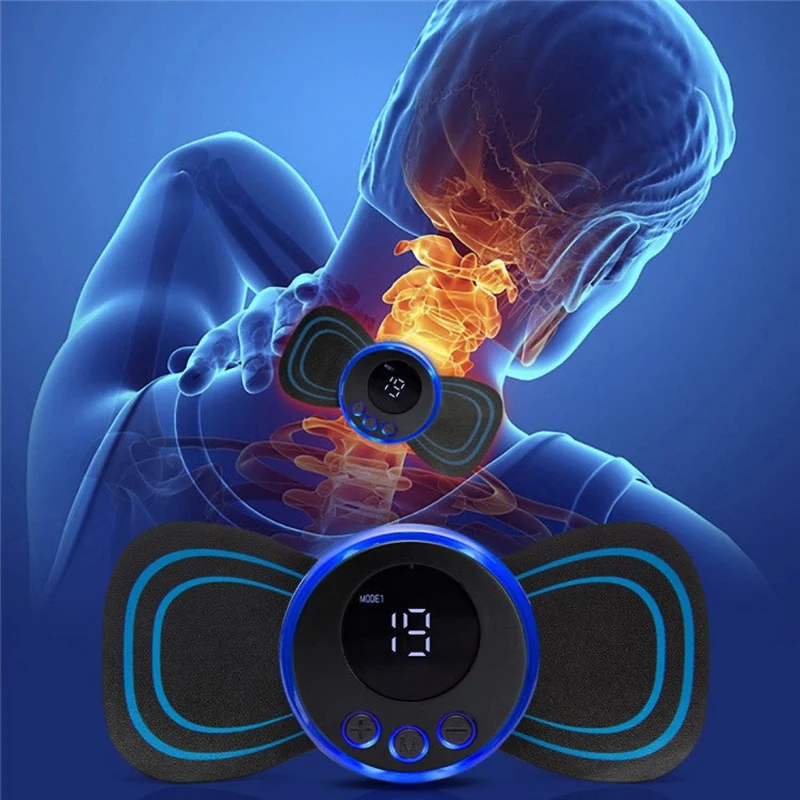 Elektrisches Nackenmassagegerät mit emS & Fernbedienung, hautfreundlich & kabellos für gezielte Schmerzlinderung