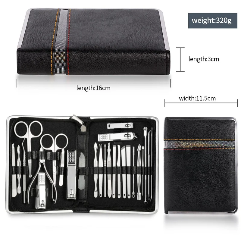 Easy Carry All-in-One Stainless Steel Manicure Set