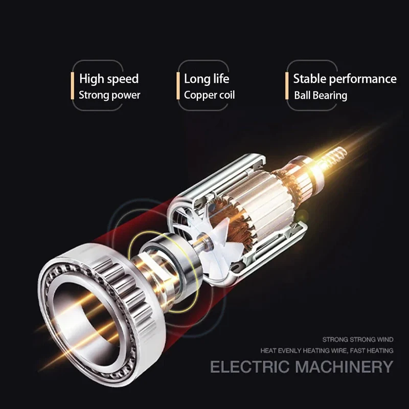 Hochleistungs-Haartrockner 2400W mit Kalt- und Warmluftfunktion - Ionentechnologie