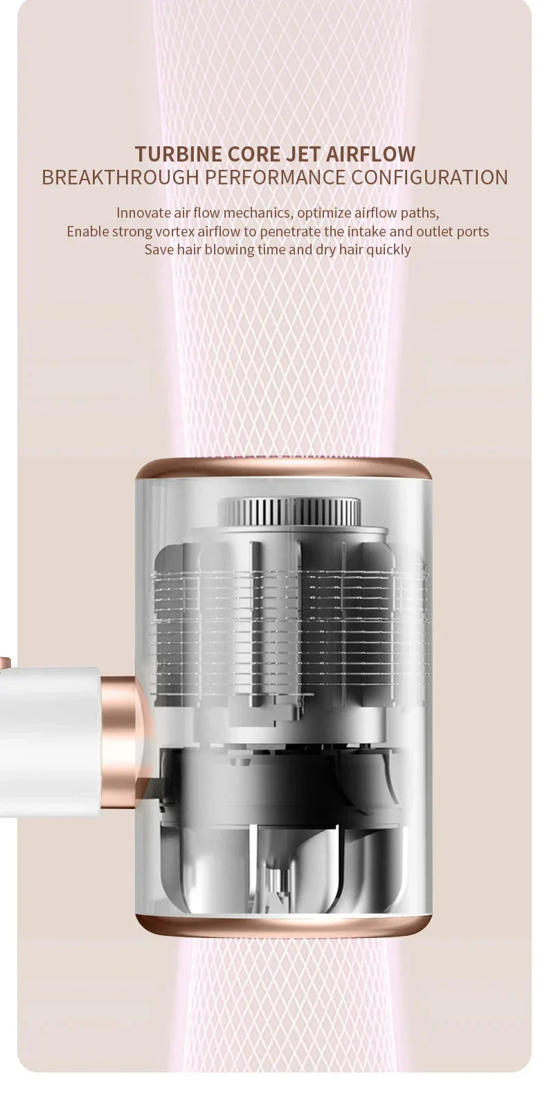 Hochleistungs-Haartrockner 2400W mit Kalt- und Warmluftfunktion - Ionentechnologie