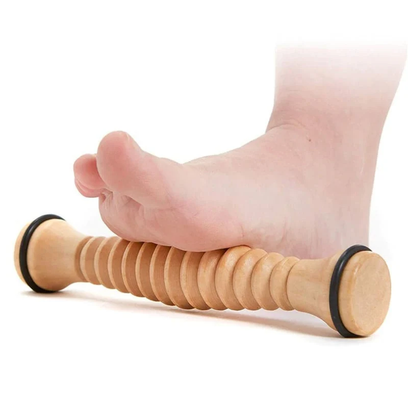 Holz Fussmassagerolle