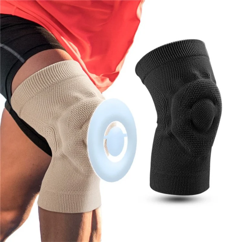 Kniebandagen mit 3D-Kompression & Polsterung – Sportbandage, Rutschfest, Atmungsaktiv & Stoßdämpfend