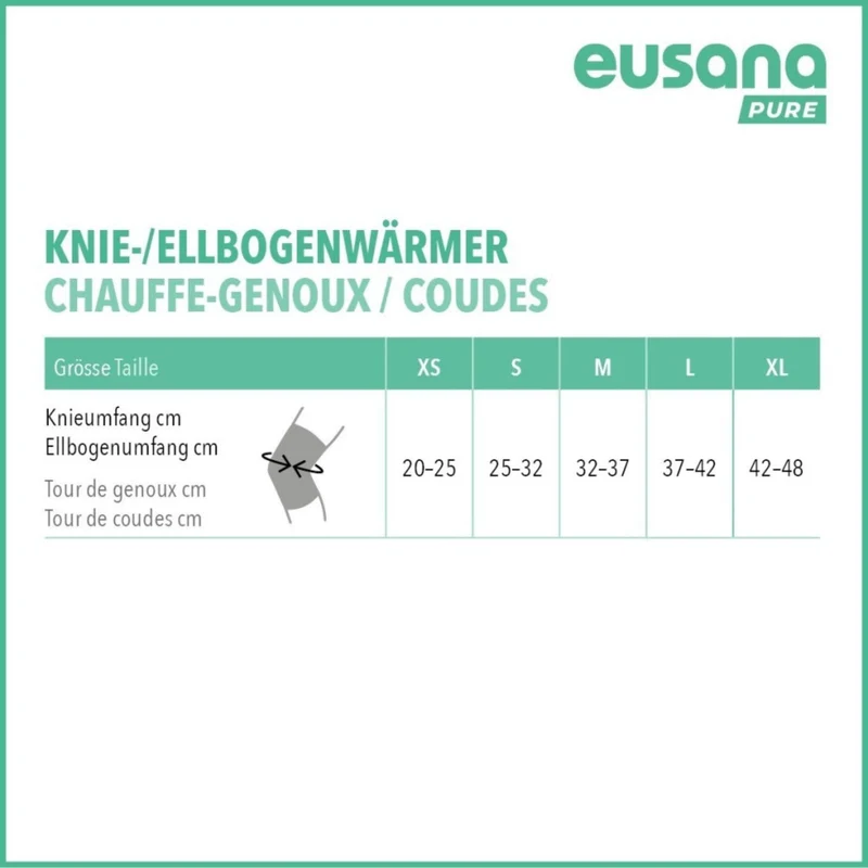 Knie- und Ellbogenwärmer mit Silikonhaftband