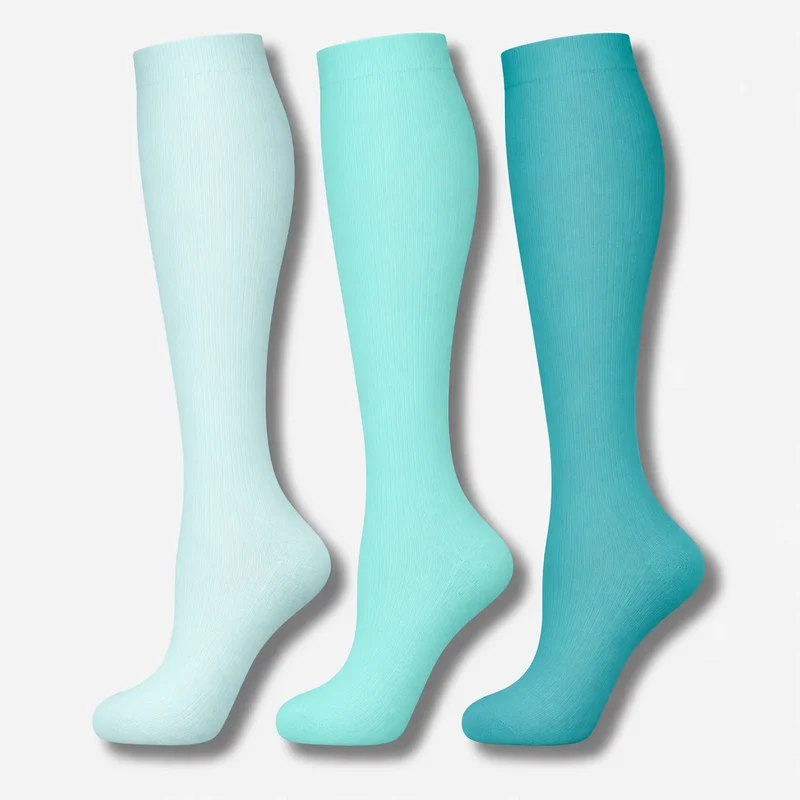 ErgiloJoy - 3-pack mönstrade stödstrumpor