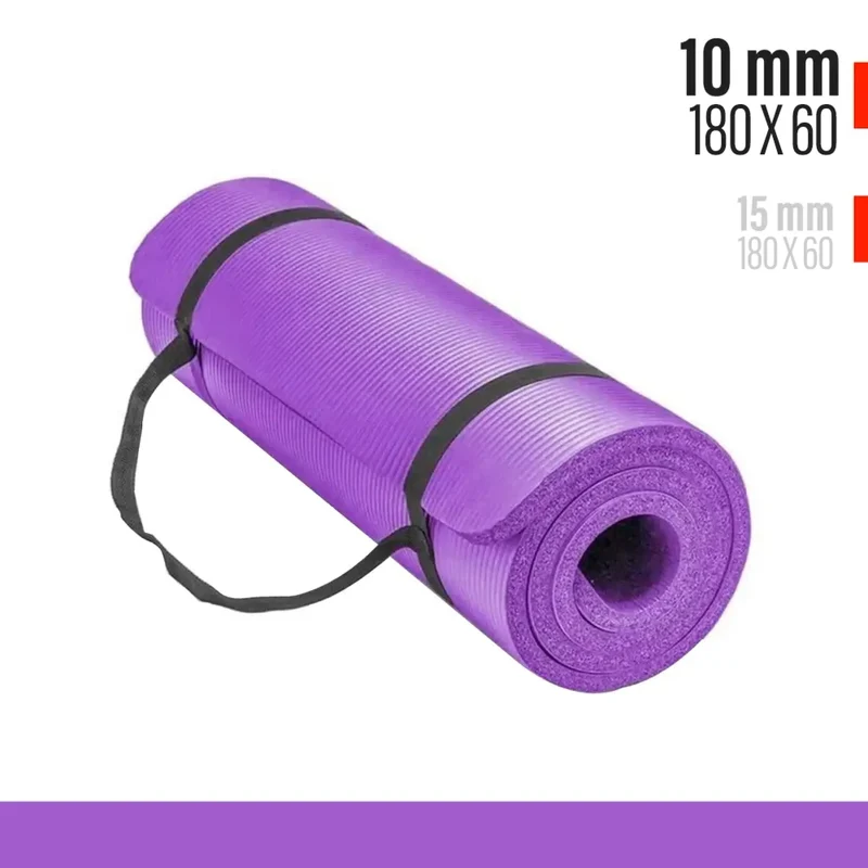 Gymnastikmatte, Yoga-Matte Extra Dick 10mm / 15mm, besonders gelenkschonend, rutschfest und strapazierfähig