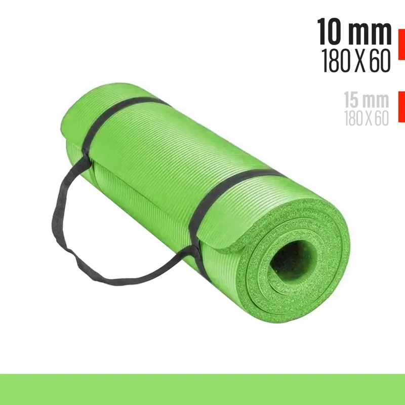 Gymnastikmatte, Yoga-Matte Extra Dick 10mm / 15mm, besonders gelenkschonend, rutschfest und strapazierfähig