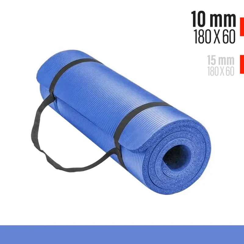 Gymnastikmatte, Yoga-Matte Extra Dick 10mm / 15mm, besonders gelenkschonend, rutschfest und strapazierfähig