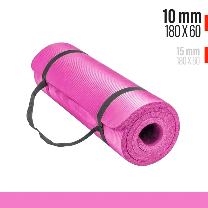 Gymnastikmatte, Yoga-Matte Extra Dick 10mm / 15mm, besonders gelenkschonend, rutschfest und strapazierfähig