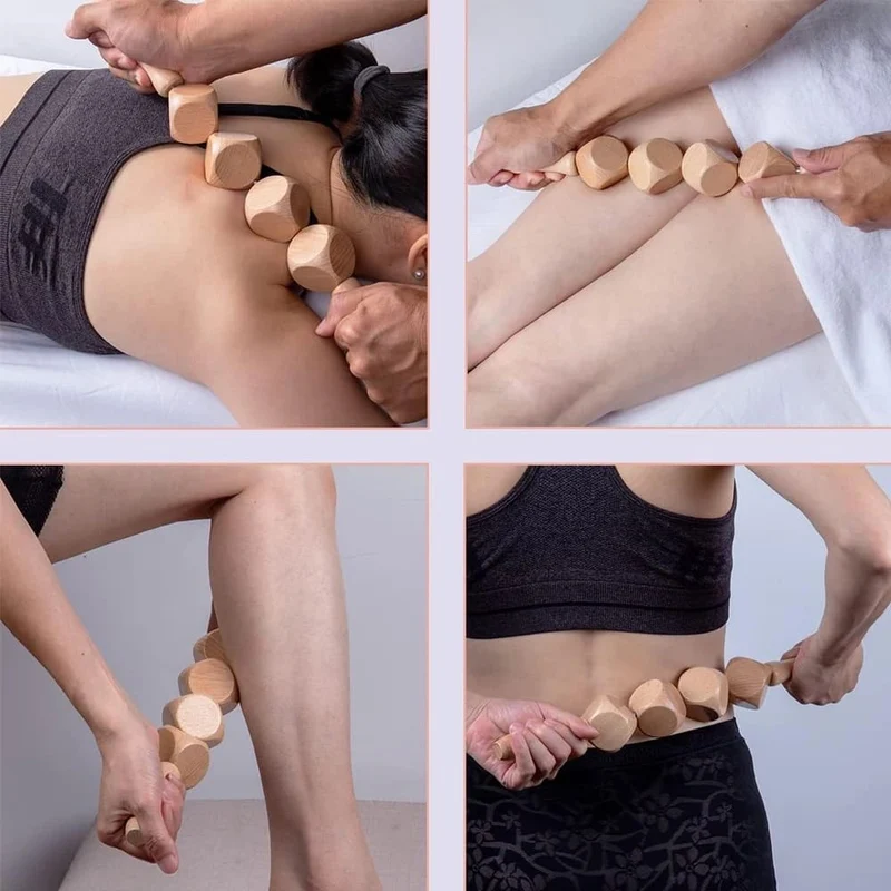 Holzwürfel Massagerolle
