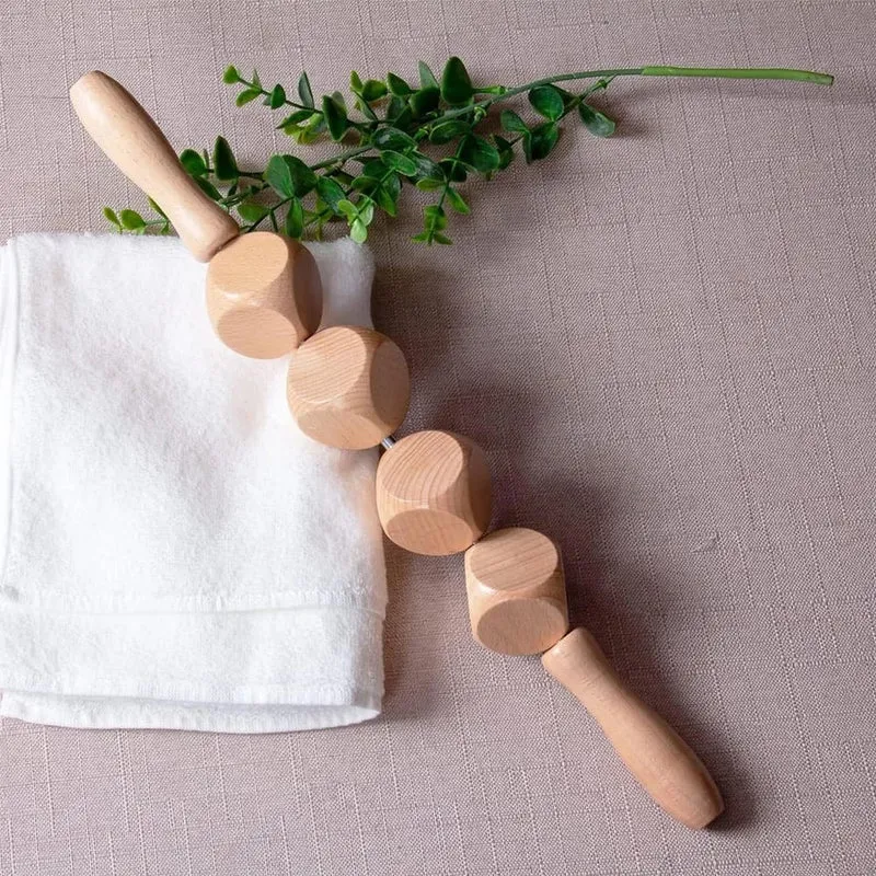 Holzwürfel Massagerolle