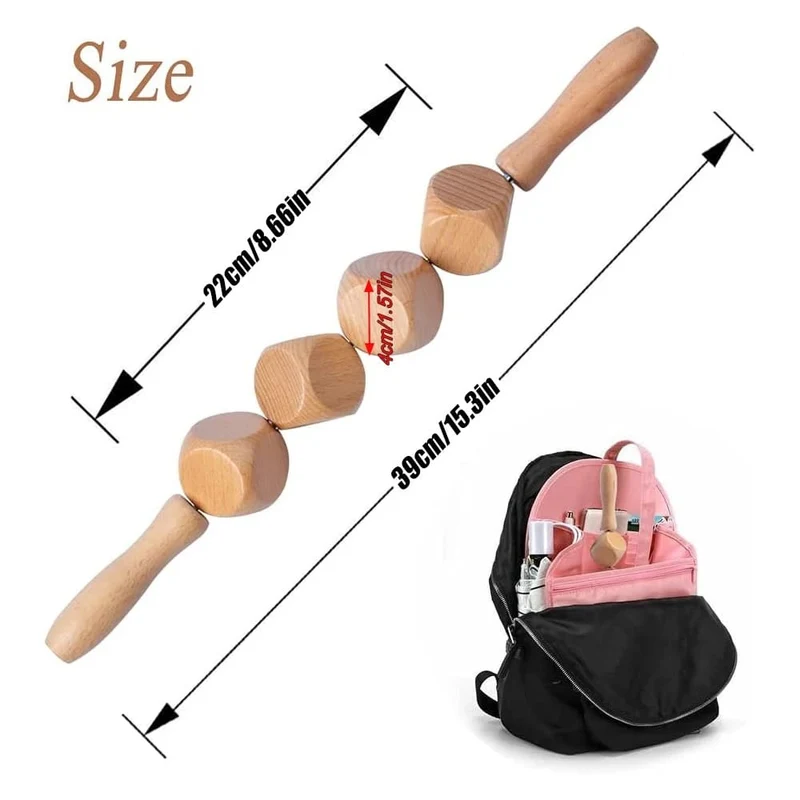 Holzwürfel Massagerolle